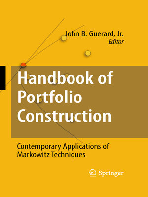 cover image of Handbook of Portfolio Construction